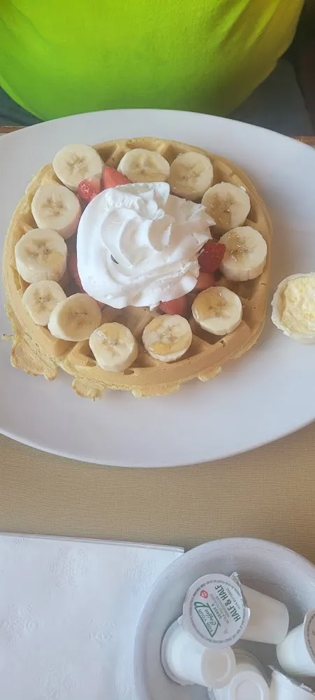 Belgian Waffle with Fresh Fruit