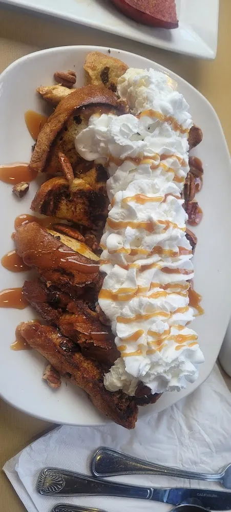 Caramel Pecan Stuffed French Toast