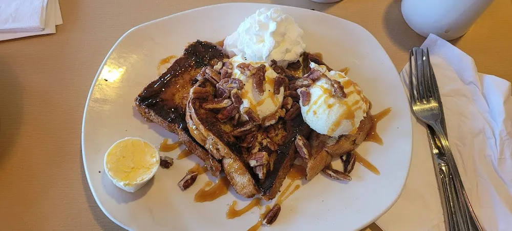 Pecan Caramel Stuffed French Toast